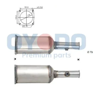 Bestseller Filtr sadzy / filtr cząstek stałych, układ wydechowy OYODO 20N0023-OYO