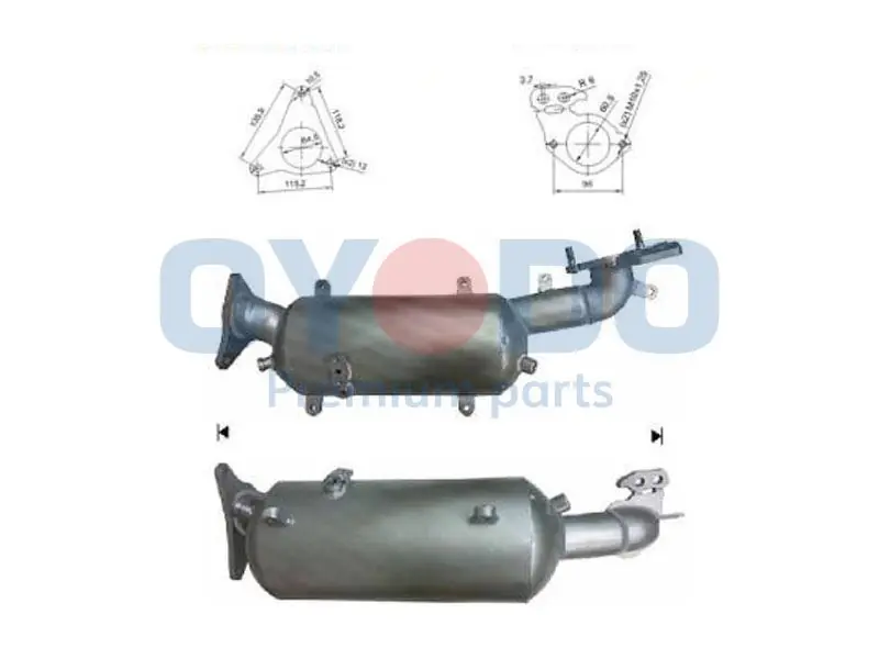 Filtr sadzy / filtr cząstek stałych, układ wydechowy OYODO 20N0149-OYO Rabat