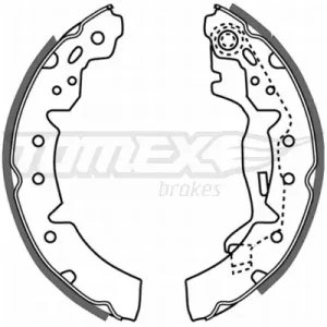 Zestaw szczęk hamulcowych TOMEX BRAKES TX 21-06 Zamów dziś