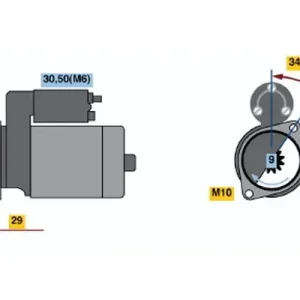 Premium Rozrusznik BOSCH 0 001 107 403