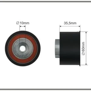 Wyjątkowa oferta rolka kierunkowa / prowadząca, pasek rozrządu CAFFARO 363-128