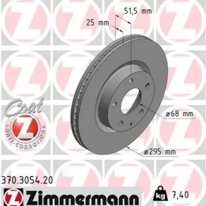 Tarcza hamulcowa ZIMMERMANN 370.3054.20 Oferta czasowa