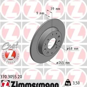 Tarcza hamulcowa ZIMMERMANN 370.3055.20 Obniżka ceny