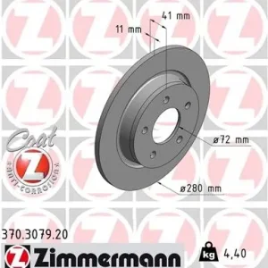Bezpieczna płatność Tarcza hamulcowa ZIMMERMANN 370.3079.20