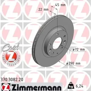 Oferta czasowa Tarcza hamulcowa ZIMMERMANN 370.3082.20