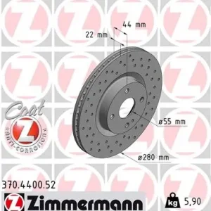 Tarcza hamulcowa ZIMMERMANN 370.4400.52 Bestseller