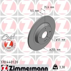 Tarcza hamulcowa ZIMMERMANN 370.4401.20 Szybka wysyłka