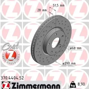 Zamów teraz Tarcza hamulcowa ZIMMERMANN 370.4404.52