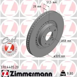 Nowy Tarcza hamulcowa ZIMMERMANN 370.4405.20