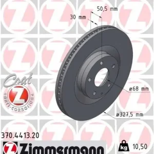 Wyjątkowa oferta Tarcza hamulcowa ZIMMERMANN 370.4413.20