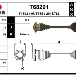 Wał napędowy EAI T68291 Oferta czasowa