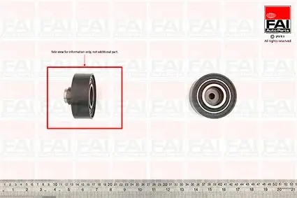 Darmowy zwrot rolka kierunkowa / prowadząca, pasek rozrządu FAI AUTOPARTS T9342