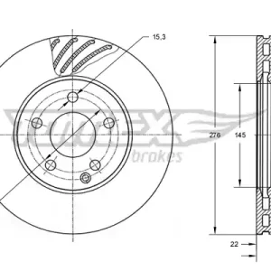 TOM TX74-08 TOMEX BRAKES TARCZA HAMULC. MERCEDES W169 A-KLASA 04-12 (!) Super okazja