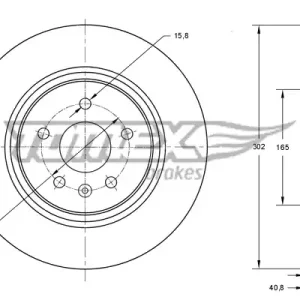 Zamów teraz  TOM TX74-14 TOMEX BRAKES TARCZA HAMULC. VOLVO S80 II 06-16 TYŁ (!)