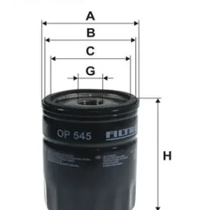 Filtr oleju FILTRON OP545 W71316 Oferta czasowa