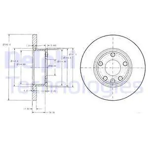 Promocja Tarcza hamulcowa DELPHI BG2898 701615301E