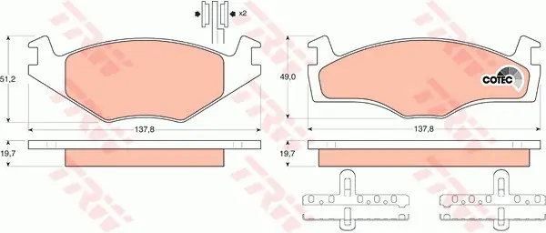 Klocki hamulcowe TRW GDB454 20887197 Tylko dziś