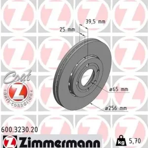Tarcza hamulcowa ZIMMERMANN 600.3230.20 Cena promocyjna