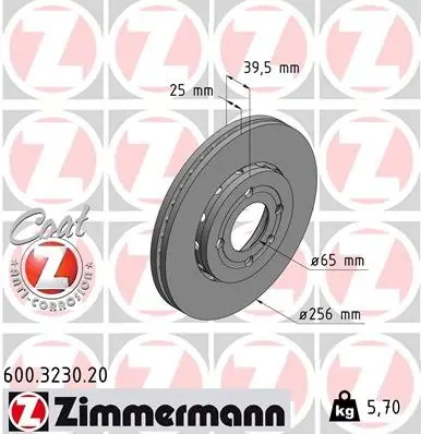 Tarcza hamulcowa ZIMMERMANN 600.3230.20 Cena promocyjna