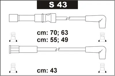 Zniżka Przewody wysokiego napięcia komplet SENTECH S43 RCDW403