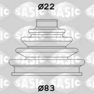 Osłona przegubu zewnętrznego SASIC 4003437 7701033432 Kup teraz