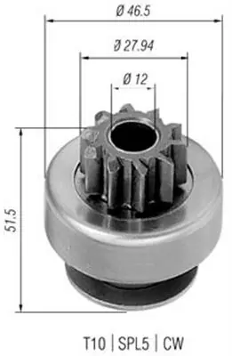 Bendiks rozrusznika MAGNETI MARELLI AMB0424 186798 Bestseller