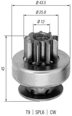 Kup teraz Bendiks rozrusznika MAGNETI MARELLI AMB0237 10475974