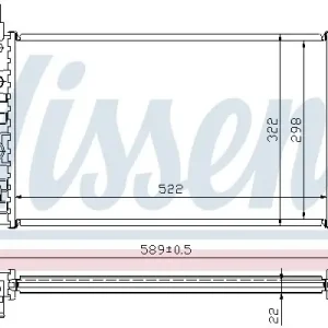 Chłodnica silnika NISSENS 63050A 1302057 Ostatnie sztuki
