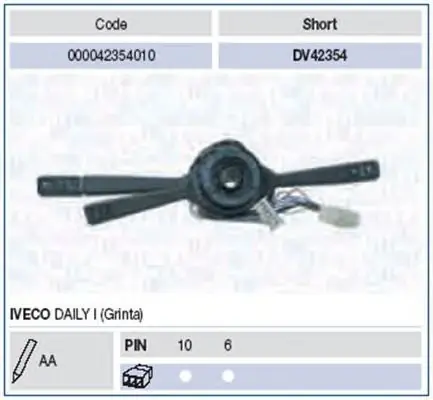 Oferta limitowana Przełącznik zespolony MAGNETI MARELLI DV42354 4836417