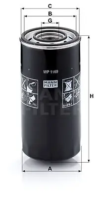 Wyprzedaż Filtr oleju MANN-FILTER WP1169