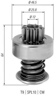 Bendiks rozrusznika MAGNETI MARELLI AMB0278 1006209469 Tani